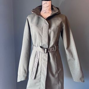 The North Face insulated trench rain jacket, size M